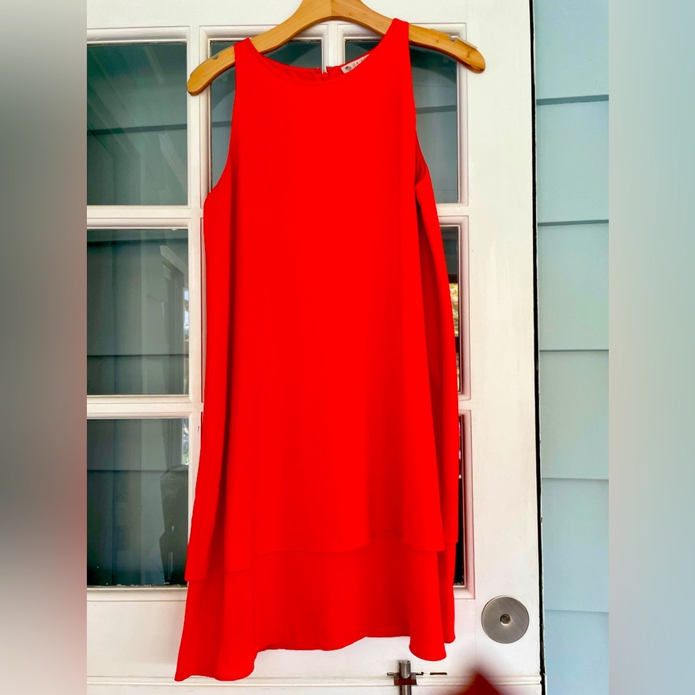 Beautiful orange Linea Rosa dress. Size 8